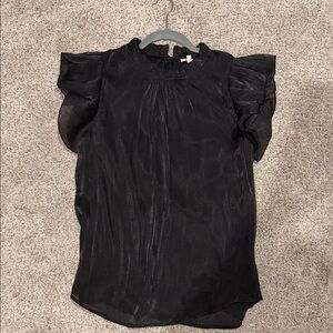JODIFL Black Sheer Blouse